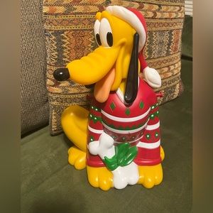 Disney Parks Exclusive Popcorn Bucket  2018 Pluto Red Christmas Sweat…